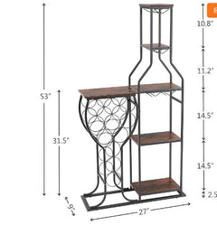 Hanging Wine Glass Holder Wine Storage Rack