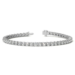 8.5 CTW Lab Grown Diamond Tennis Bracelet in 14kt White/Yellow Gold (G/VS) AGI Certified