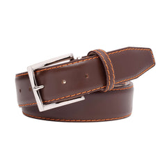 Brown Smooth Italian Calf Leather Belt