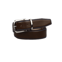 Spotty Brown Italian Calf Leather Belt