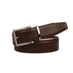 Spotty Brown Italian Calf Leather Belt