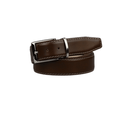 Spotty Brown Italian Calf Leather Belt