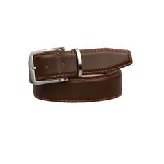 Spotty Brown Italian Calf Leather Belt