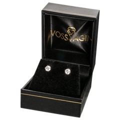 2.00 CTW Lab-Grown Diamond Stud Earrings – E Color VS Clarity in Solid 14K Gold (AGI Certified)