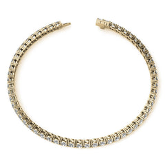 4.00 CTW AGI Certified Lab-Grown Diamond (G/VS) Tennis Bracelet in Choice of 14K White or Yellow Gold